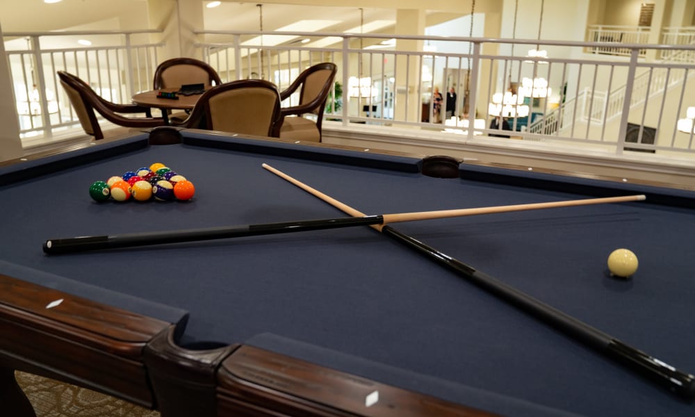 Shoot some pool at El Dorado Estates