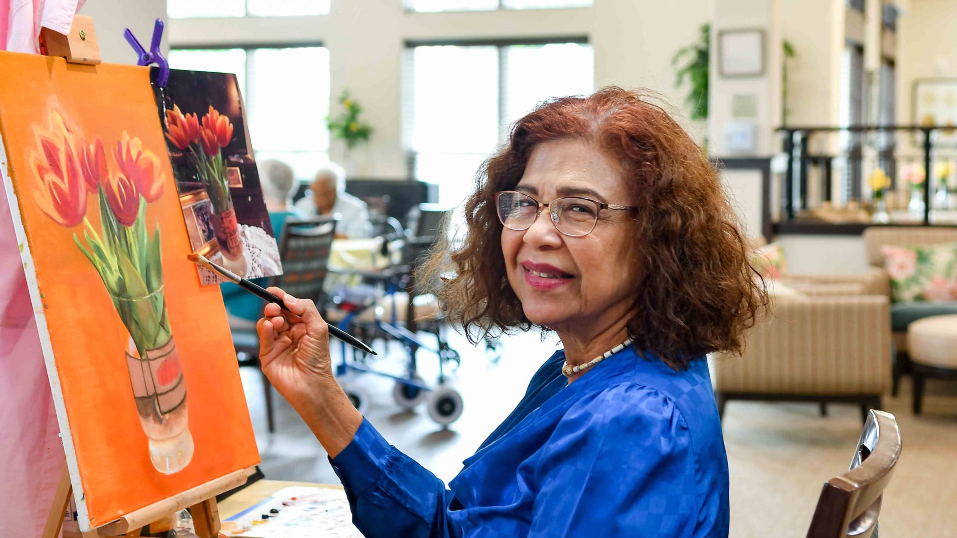 El Dorado Estates resident painting