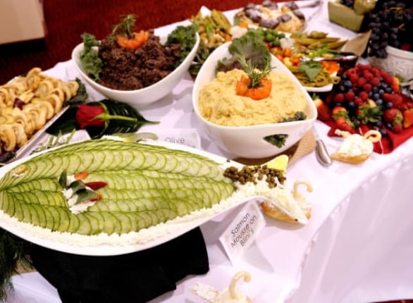 El Dorado Estates culinary services table spread